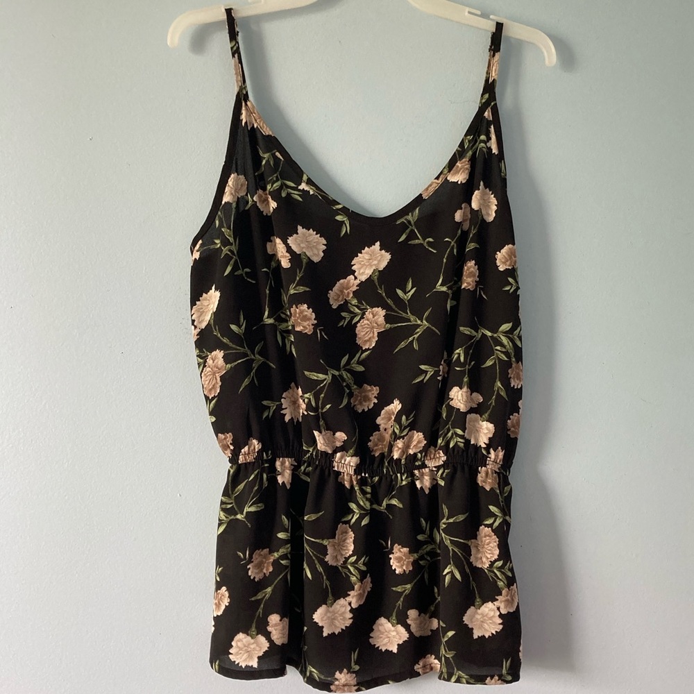 Sheer Forever 21 floral blouse